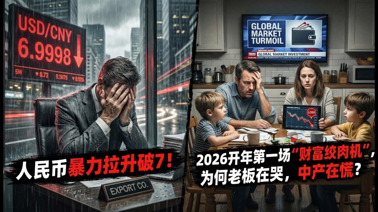 【Boss经济世界】人民币暴力拉升破7！2026开年第一场“财富绞肉机”，为何老板在哭，中产在慌？