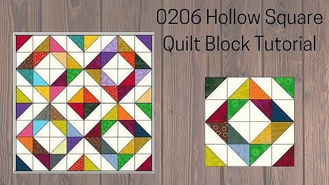 0206 Hollow Square Quilt Block Tutorial | Block of the Day 2023 | Scrap Quilt | AccuQuilt