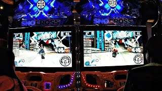 Arcade SnoCross Winter X Games Arcade Dual Screen Snowmobile Racing レースゲーム screenshot 5