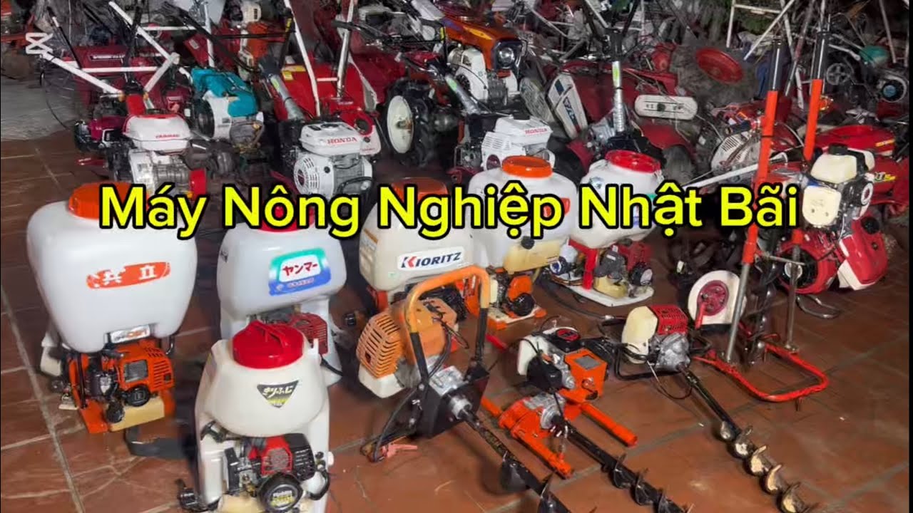 Máy Móc Nông Nghiệp Nhật Bãi. Máy Xới Đất,Máy Phun Phân,Xạ Lúa, Mấy Bơm Nước.. 039.455.6594