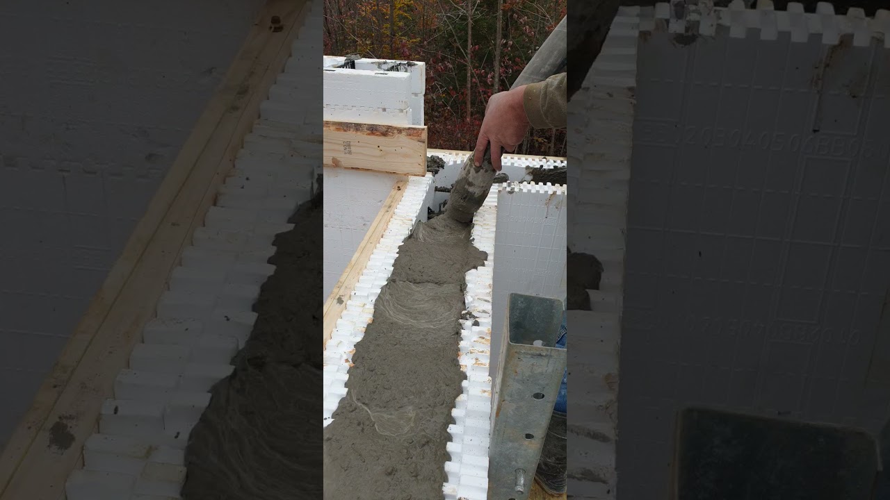 Satisfying concrete pour in icf walls