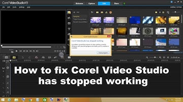 Corel Video Studio Pro X9 has Stopped Working