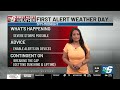 A First Alert Weather Day due to severe storm risk