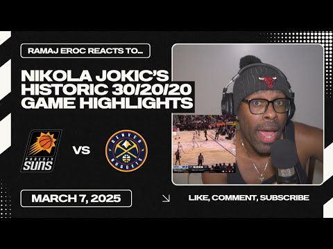 PUT HIM IN THE GOAT DEBATE | NIKOLA JOKIC RECORDS THE FIRST 30/20/20 GAME IN NBA HISTORY REACTION