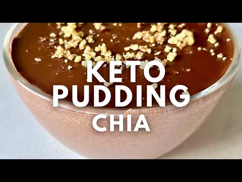 KETO CHIA PUDDING | Przygotuj a'la budyń bez gotowania z czekoladową polewą