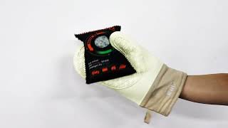 transparent window indicating car dehumidifier bag