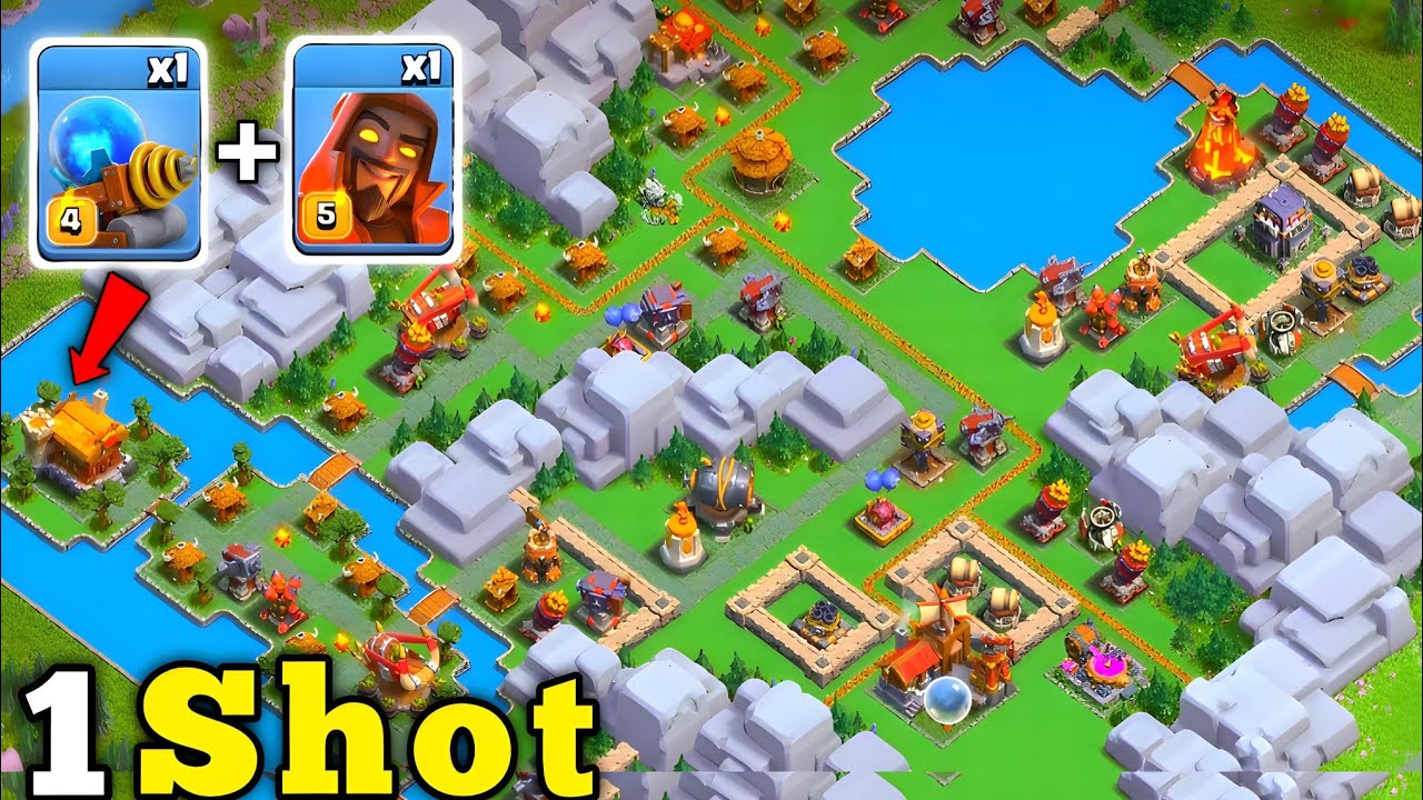 1 shot max Goblin Mines in clan capital 