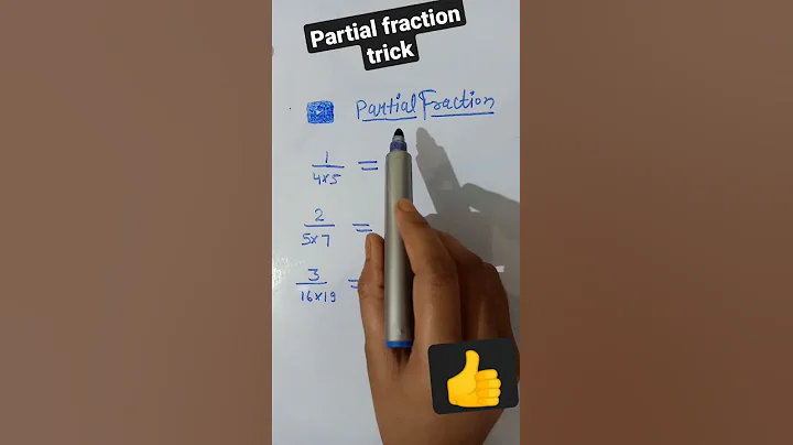 partial fraction tricks #shorts #mm_classes ✍️✍️
