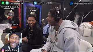 Blueface Does His 1St Reaction To Eyeq Shahid Live Hilarious