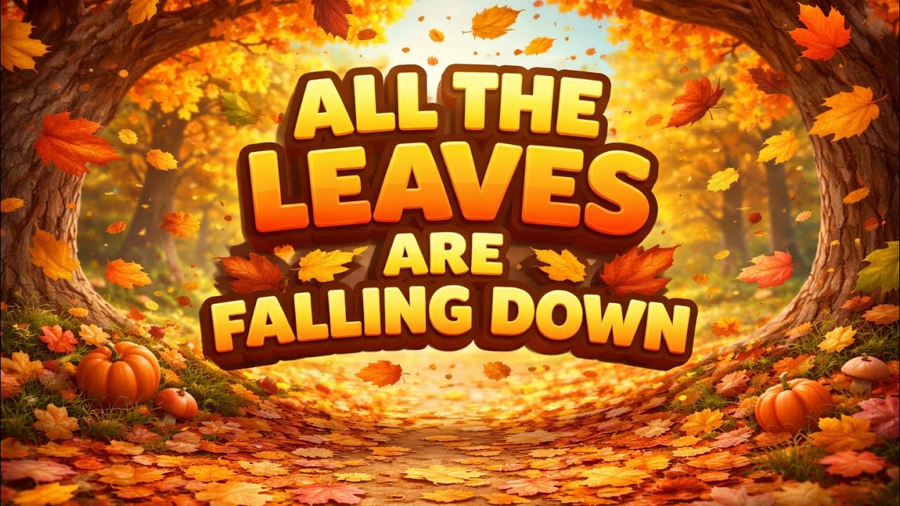All the Leaves Are Falling Down 🍂 | Fun 3D Autumn Animation for Kids
