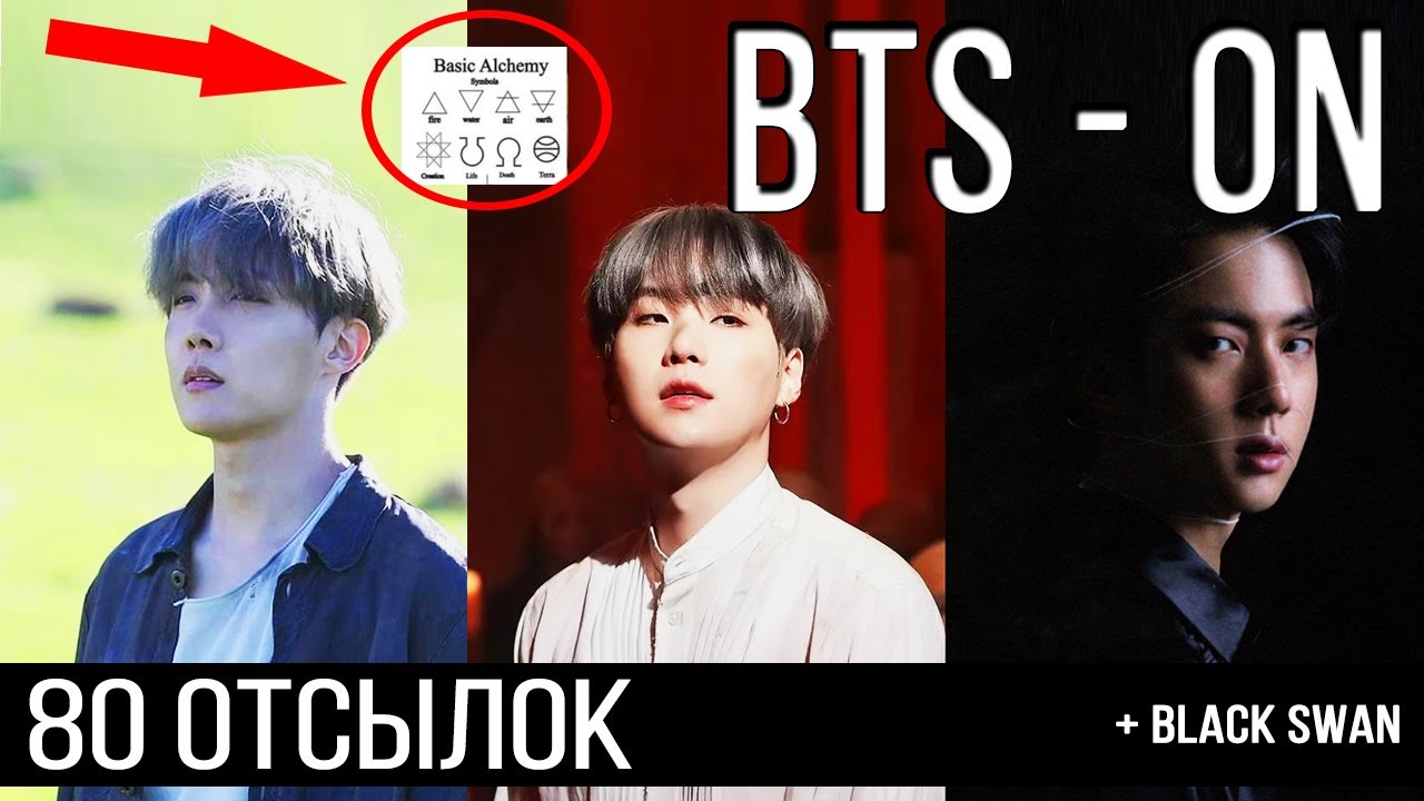 80 ОТСЫЛОК В BTS - ON + BLACK SWAN // Сборник теорий