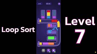 Loop Sort Level 7 🚚🔁 | Satisfying Truck Puzzle Gameplay | Go Answer Wealth