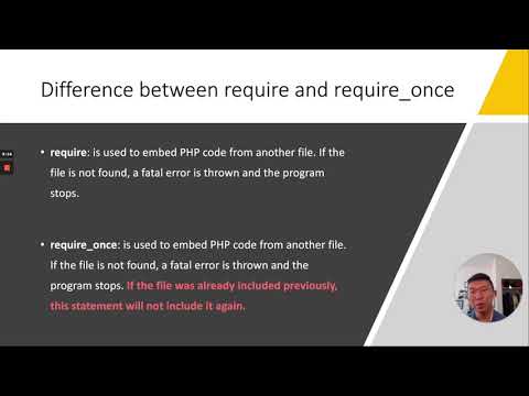 PHP require and require_once