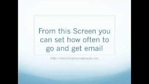 How to Turn On or Off Push Email