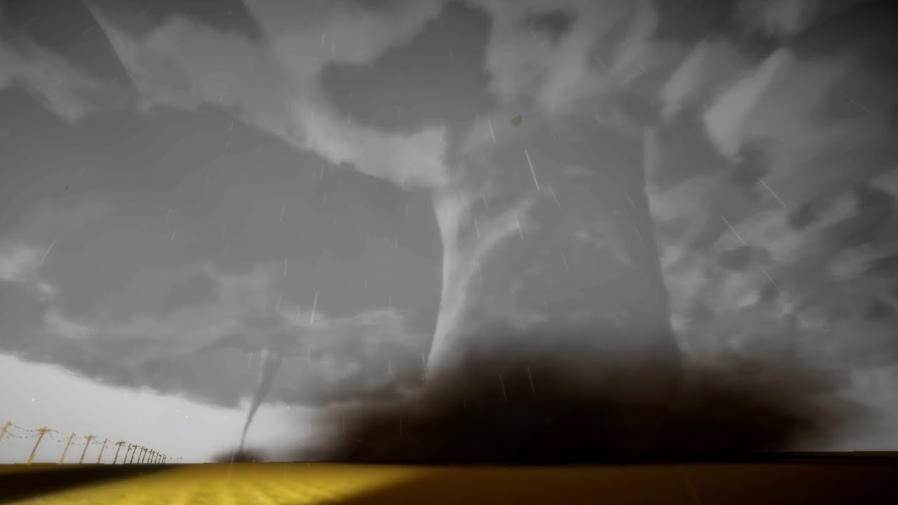 chasing twin tornadoes twice in storm chasers - YouTube