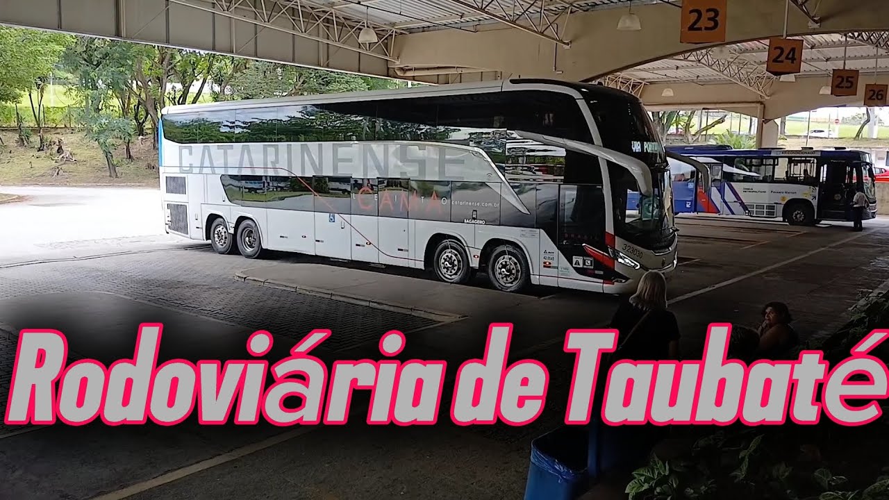 Rodoviária Nova de Taubaté - Movimentação de Ônibus - Viação Pássaro Marrom a todo vapor.