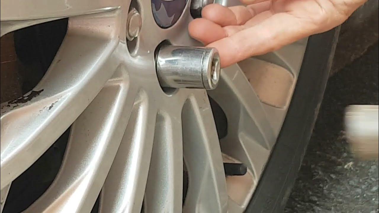 How to remove locking wheel nuts from a Ford C Max without the key