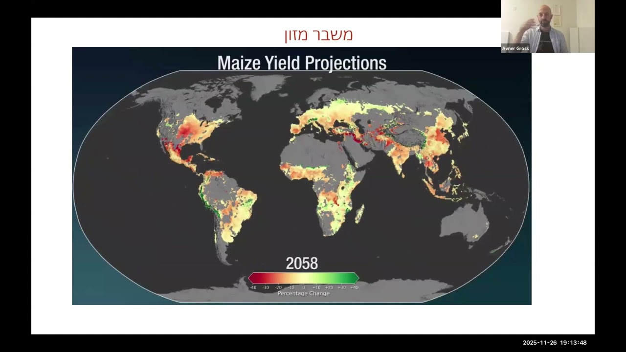 בידינו - שינוי אקלים - ממשבר להזדמנות - פרופ' אבנר גרוס