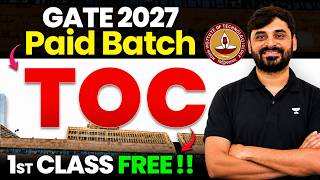 TOC Batch for GATE 2027 🔥 | 1st Class FREE | Start Theory of Computation Today | Ankit Doyla Sir