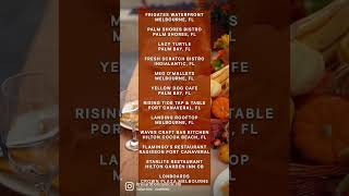 BREVARD FLORIDA RESTAURANTS open on Thanksgiving, Brevard Florida Local Life