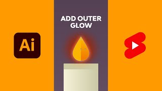 How to Add Outer Glow in Illustrator | Illustrator Tips #shorts