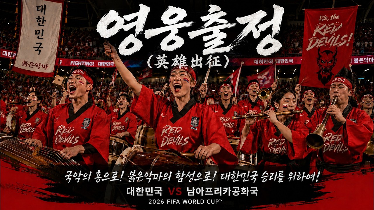 [2026 FIFA 월드컵 응원 연주곡 1편] 영웅출정 (英雄出征) | 대한민국 VS 남아프리카공화국 |