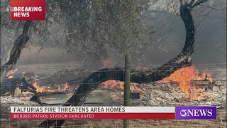 Fire prompts evacuation of U.S. Border Patrol station in Falfurrias, Texas