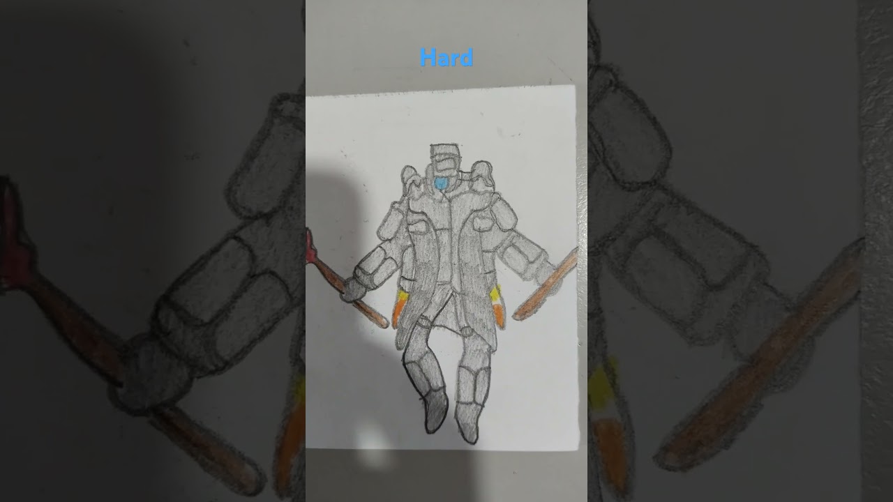 Drawing Plunger Cameraman (Part 2) Easy Normal Hard 