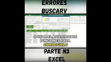 #short PARTE N3 ERRORES EN FUNCIÓN BUSCARV ✅  #capacitación #excel #tutorial #aprender
