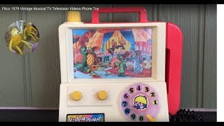 1970's Vintage Musical TV Television Fitco Video Phone Toy Plays It’s a Small Small World Music screenshot 5