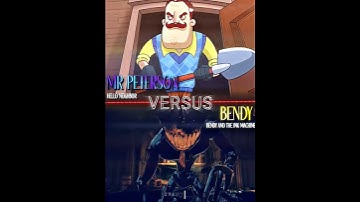 Neighbor VS Bendy #helloneighbor #vs #bendyandtheinkmachine #edit #debate #4k #foryou #getout #fyp