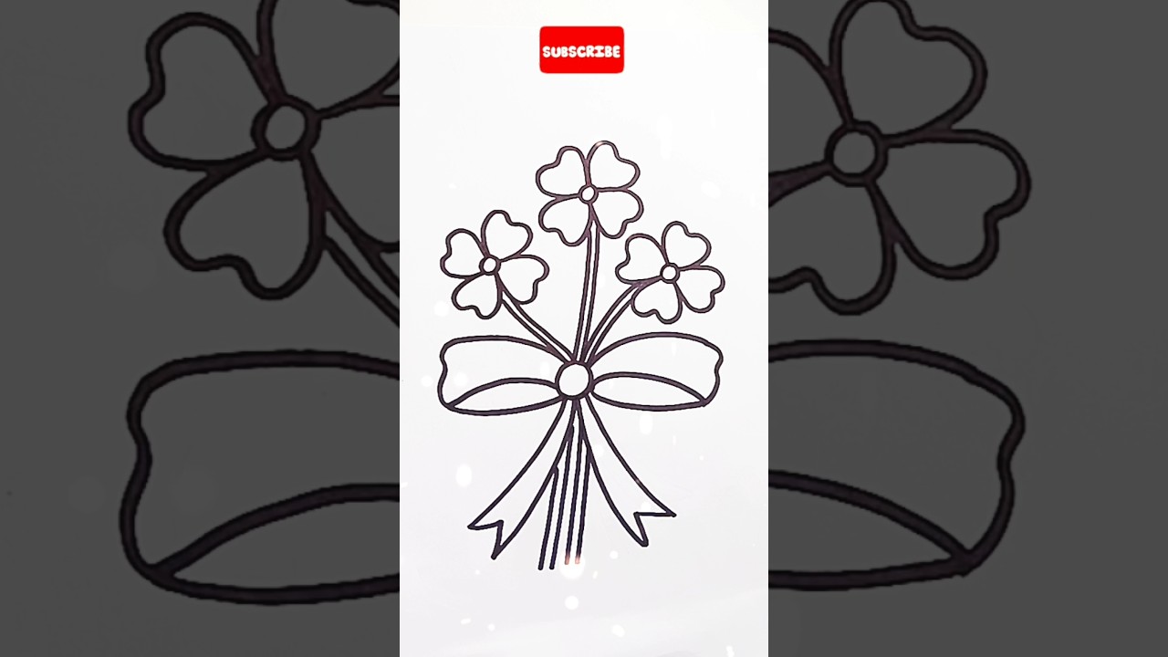 flower drawing easy// how to draw flower 