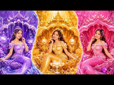 นางเงือก GOTH vs PINK vs GOLD! 🧜‍♀️🖤💖👑 เมคโอเวอร์ 3 สไตล์สุดปัง! 🌊🔥