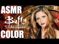 ASMR COLOR BUFFY THE VAMPIRE SLAYER WITH ME + THUNDERSTORM SOUNDS ⛈️