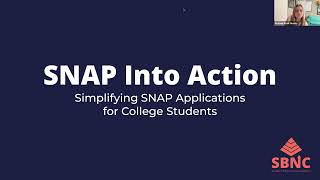 SNAP Into Action: Simplifying SNAP Applications for College Students