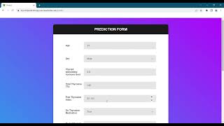 Thyroid Disease Prediction ML App screenshot 1