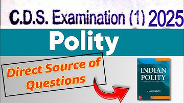CDS 1 2025 Polity Questions Direct Sources | CDS 1 2025 Analysis