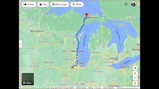 Pictured Rock Munising Michigan from Newark IL Eight Hours Drive in 22Min.
