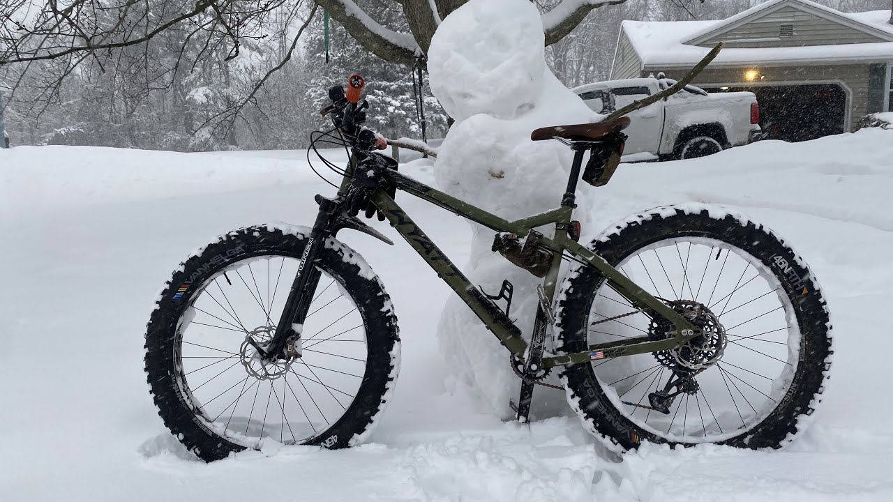 Wyatt Maverick Fat Bike Blizzard Ride