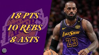 Lebron James 18 Pts 10 Rebs 8 Asts Vs Mavericks 2425 Season