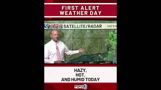 Hazy, hot, and humid today
