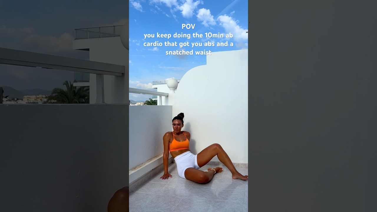 A super effective 10min ab cardio for you to at home or at the gym ✨ 