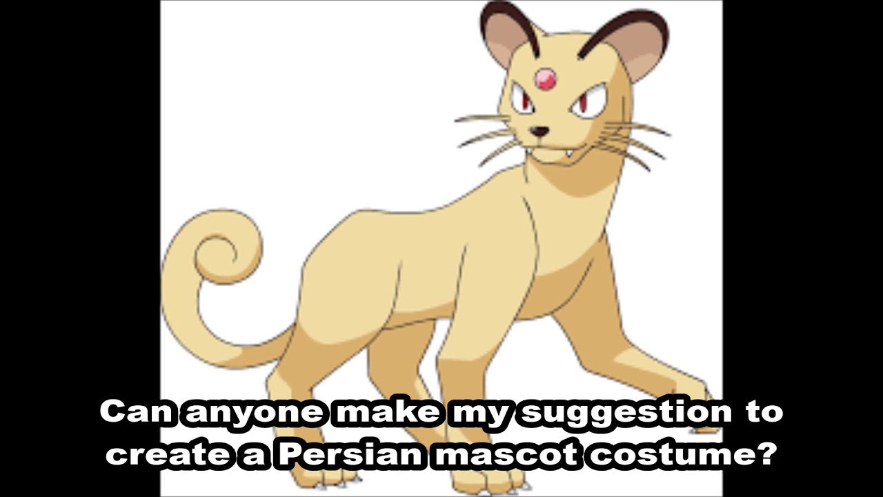 Persian Mascot Costume Suggestion (Kanto Region Pokemon Character)
