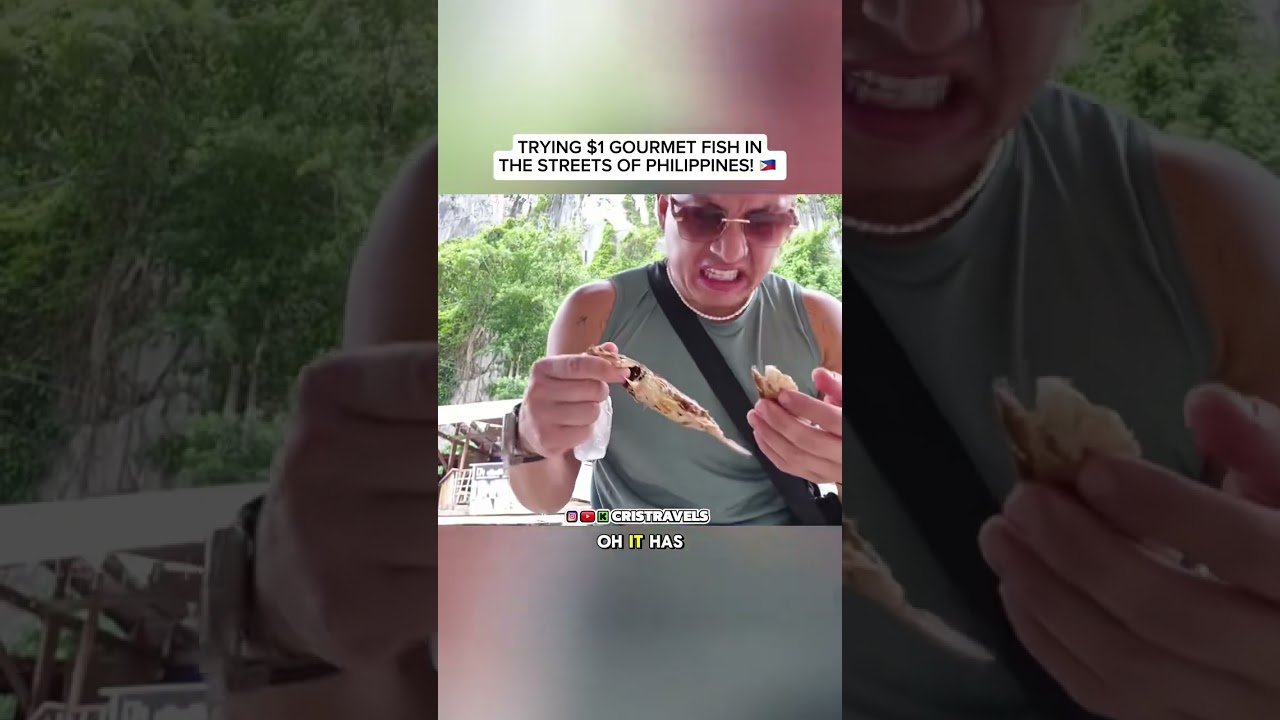 Trying $1 Gourmet Fish in The Streets of Philippines! 🐟 
