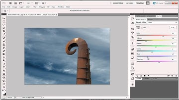 Using a Black and White adjustment layer to boost Saturation