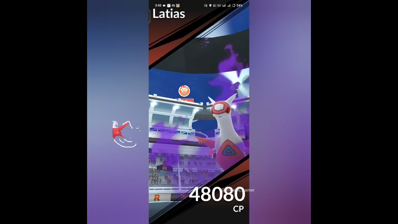 First Shadow Latias Raid in Pokemon Go 