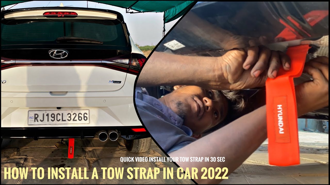 How to install A tow strap on car 2022