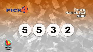 Wisconsin Lottery Midday Draw 03/26/2026