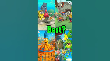 🍍 SpongeBob vs Homer vs Plants vs Zombies – Who Did It BEST? 😂 | Funny Animation Meme #shorts