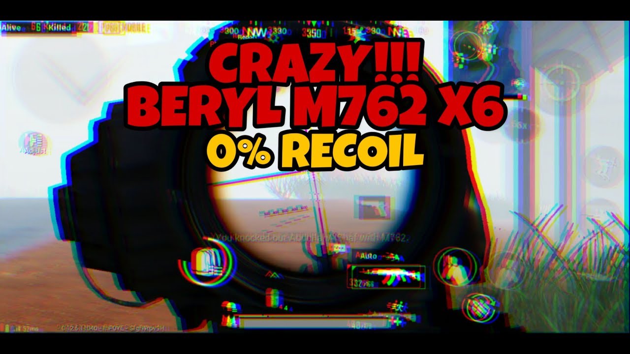 PUBG MOBILE | CRAZY BERYL M762 X6 MONTAGE | WIKIBOY